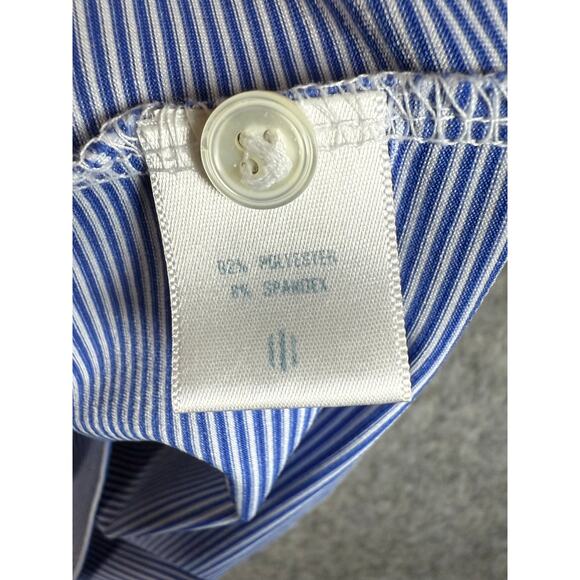 Holderness & Bourne The Perkins Cobalt & White Tailored Fit Medium Striped Polo - Picture 6 of 7